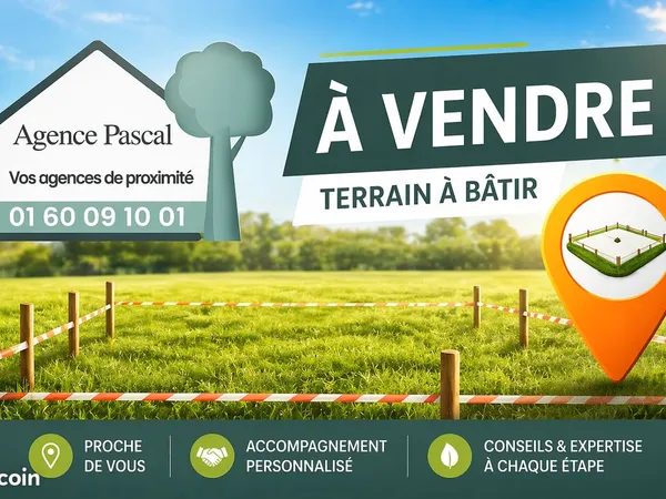 Terrain 608 m² POINCY