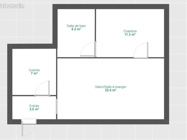 🌿 Appartement 2 pièces avec jardin privatif - Mormant - 130 000