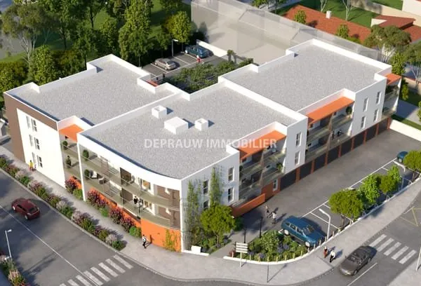 Proche mer F3 neuf 60 m2 avec terrasse et parkings