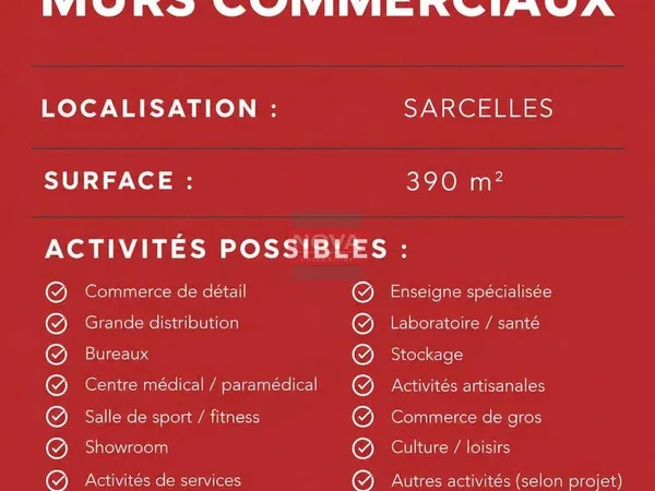 Local commercial 390 m²