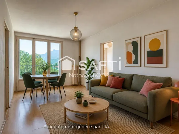 T3 de 61 m2 à Grenoble - Secteur Alliés