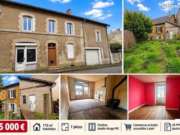 Maison de bourg avec jardin