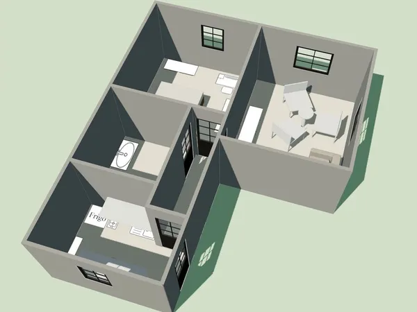 Appartement meublé indépendant dans villa avec parking privatif