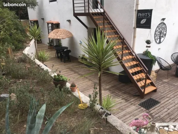 Studio Meublé avec jardin