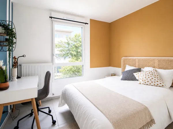 Elegante chambre de 10 m² près de Lyon