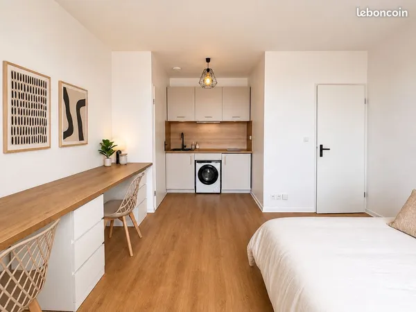 T1 27m2 avec parking, hypercentre, tout équipé