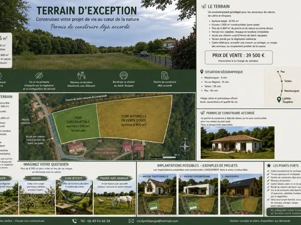 Terrain constructible Hautes Pyrénées