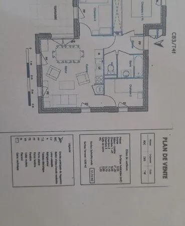 T4- 52m2 -3chambres-LMNP-Les sables olonnes-140000
