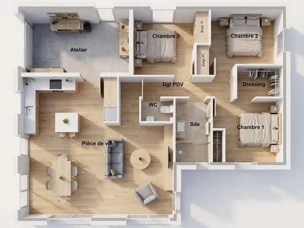 Maison 4 pièces 81 m²