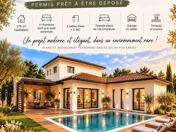 Projet de construction d'une maison 170 m² avec terrain à MARTIGNAS-SUR-JALLE (33)