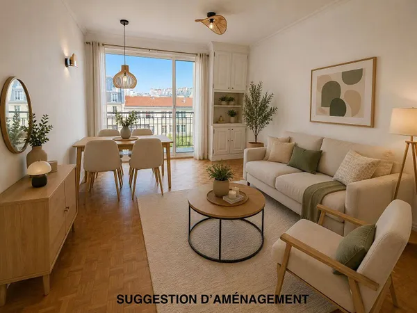 Appartement 2 pièces 57 m²