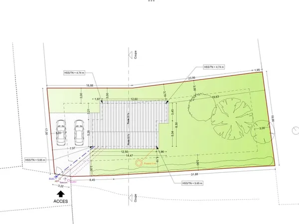 CASTELMAUROU, terrain viabilisé de 747 m2 avec permis de con