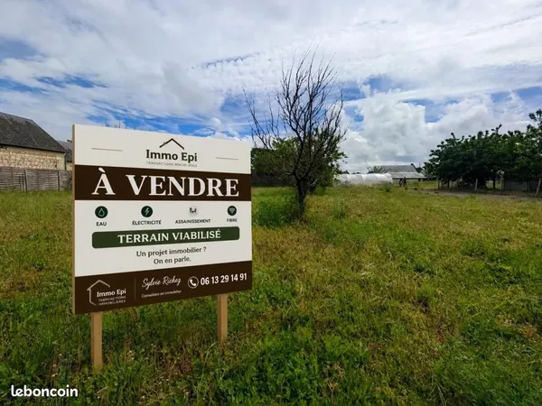 Terrain 721 m² Beaumont En Veron