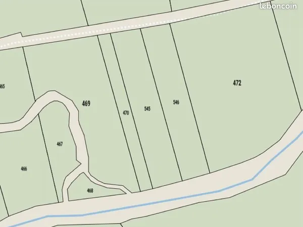 Parcelle boisée 1000m2