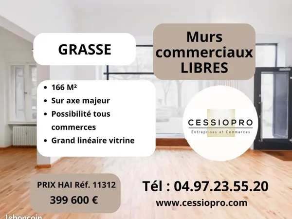 Murs commerciaux 166 m² Grasse