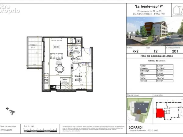 Appartement 2 pièces