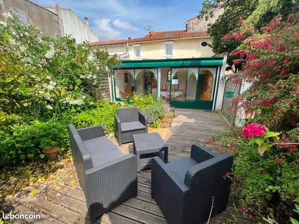 Maison avec jardin - 2 chambres - La Rochelle quartier Tasdon
