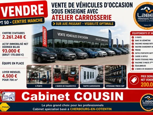Fonds de commerce 700 m²