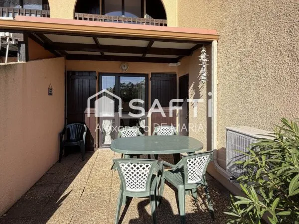 T3 duplex climatisé avec terrasse à 200 m de la plage