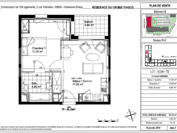 Appartement type 2