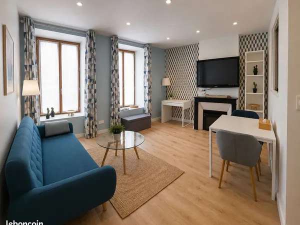 Studio meublé avec coin nuit séparé - Pontoise Saint-Martin - à 200 m de la gare