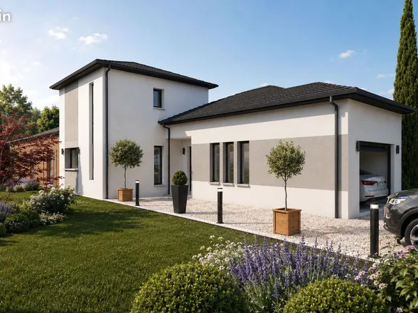 Projet de construction d'une maison 143 m² avec terrain à SAINT-JEAN-SUR-VEYLE (01)