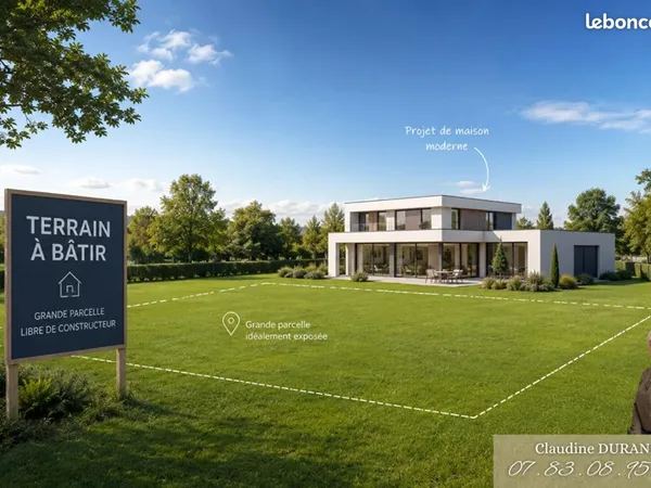 Terrain 1 188 m² Bouvron
