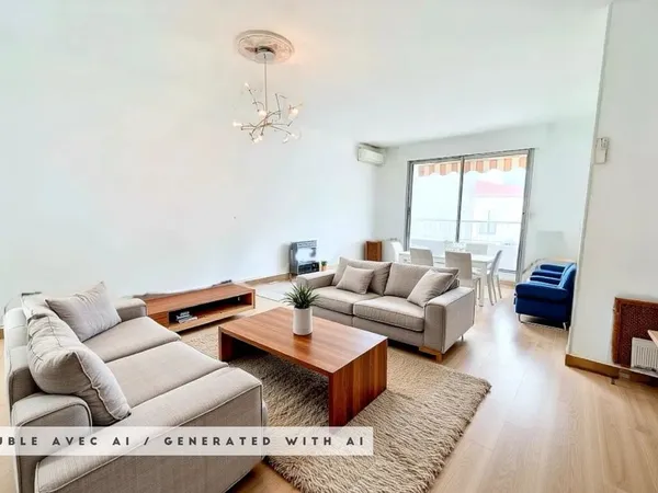 Appartement lumineux 3 chambres avec balcon et garage
