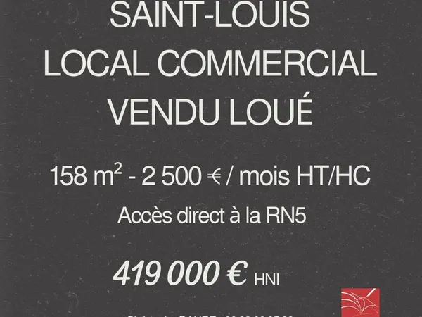Local commercial 1286 m² Saint-Louis