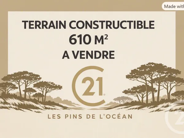 Terrain 610 m²