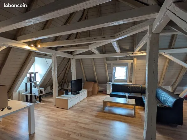 A louer, spacieux appartement 3 pièces, style loft avec mezzanine NIEDERBRONN-LES-BAINS- 82,63 m²