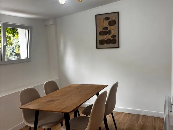 Appartement t2 avec jardin et parking
