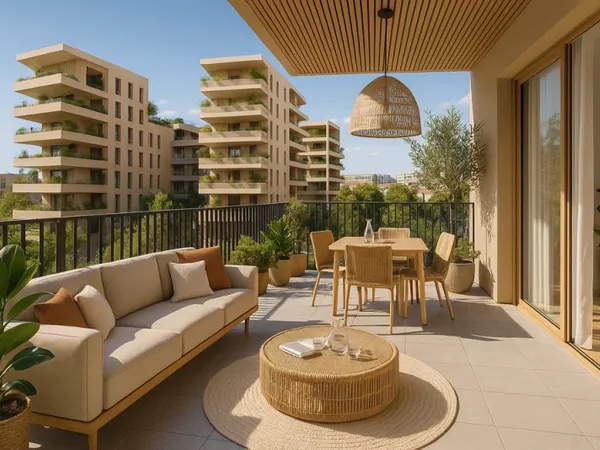 VOTRE NOUVEL ART DE VIVRE COMMENCE ICI : T2 NEUF AVEC LOGGIA GÉANTE