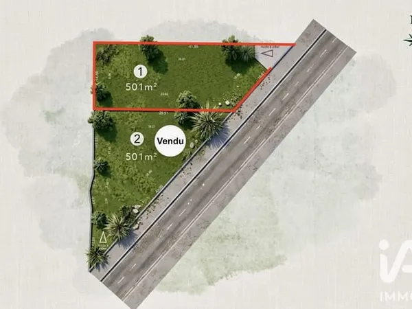 Terrain 501 m²
