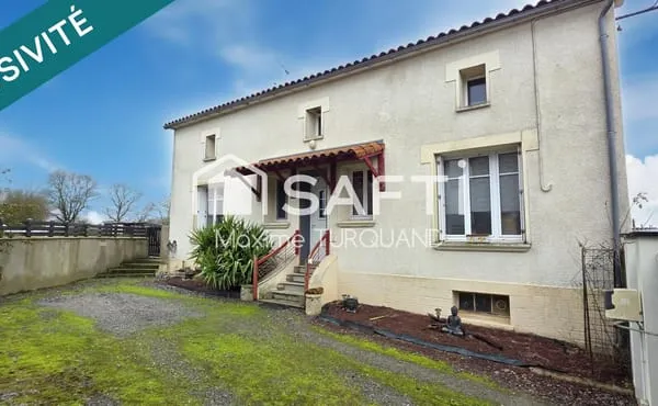 Maison 180m² 3/4 chambres, 913m² de terrain+ garage.