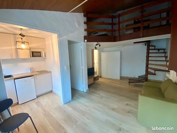 Studio rénové 30 m² + mezzanine + jardin - Henriville - 640 Tout Inclus