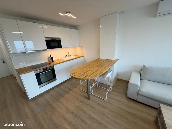 Appartement t2 traversant vue mer avec terrasse