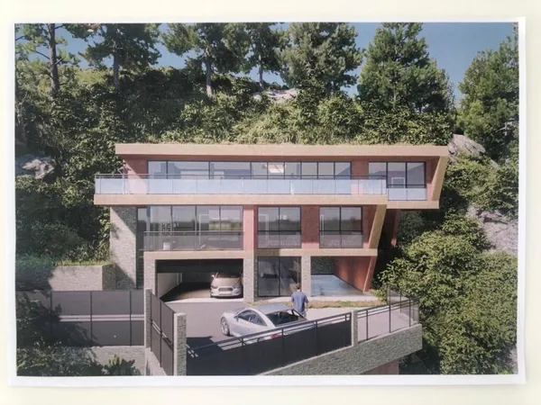 Terrain unique de 1000m2 à Eze avec vue mer et PC purgé
