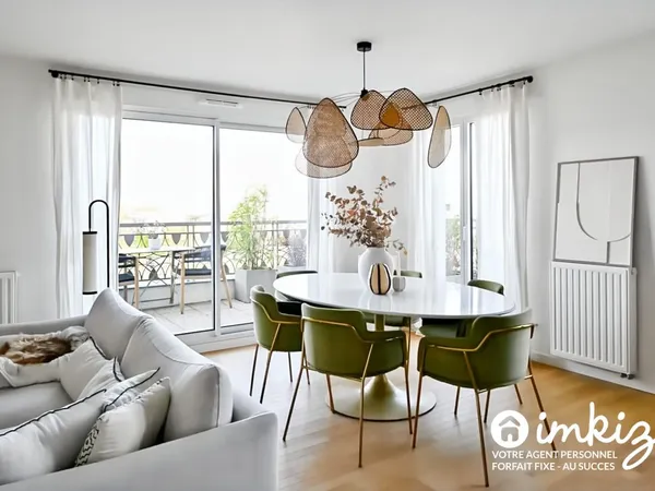 Appartement 3 pièces de 68 m² avec balcon de 15 m²