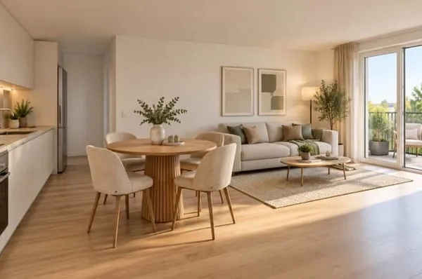 SUPERBE 3 PIÈCES AU 2E ÉTAGE  RER A À 6 MIN À PIED  BALCON