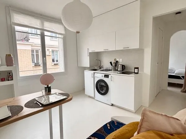 Studio meublé de 19 m² face à la gare d'Asnières-sur-Seine (lignes L et J)