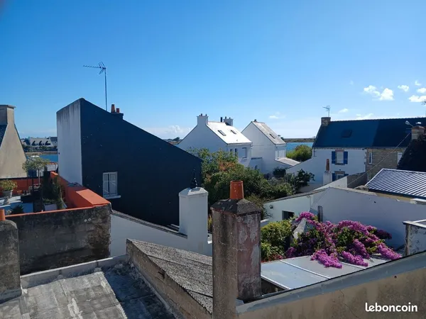 Riantec-Maison 3 chambres à 200m de la mer-vue mer-terrain 150m2