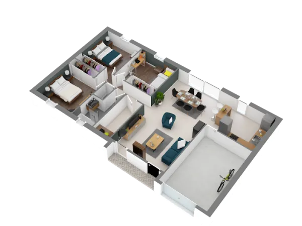 Maison neuve 4 pièces 89 m²