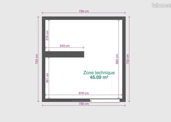 Local / box / entrepot / stockage 50m2