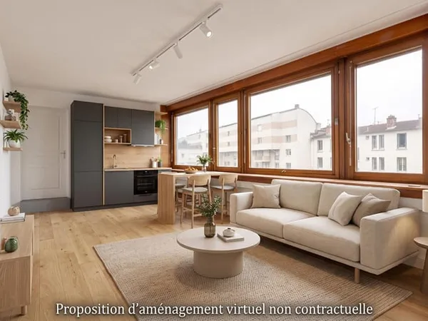 Appartement en plateau à aménagé en dernier étage avec place de stationnement