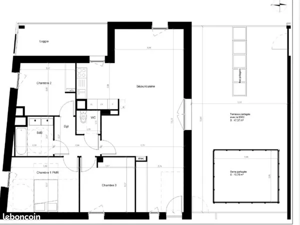 COLOCATION JEUNE Résidence NEUVE - TOULOUSE BORDEBLANCHE/ LARDENNE /PRADETTES