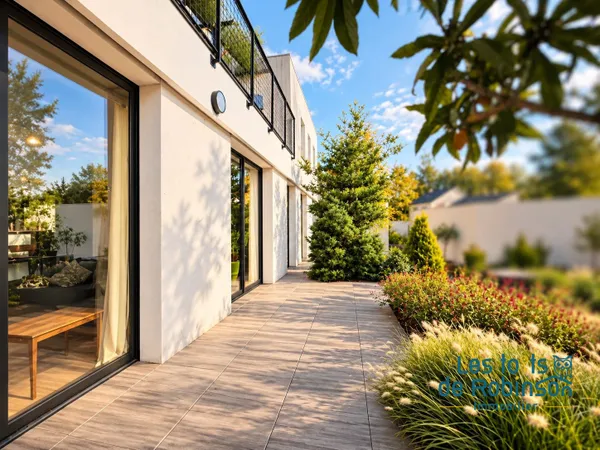 Maison contemporaine avec jardin et terrasse