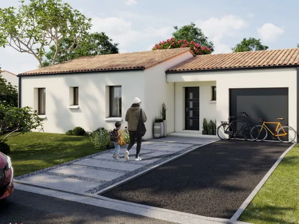 Terrain + maison 102 m²