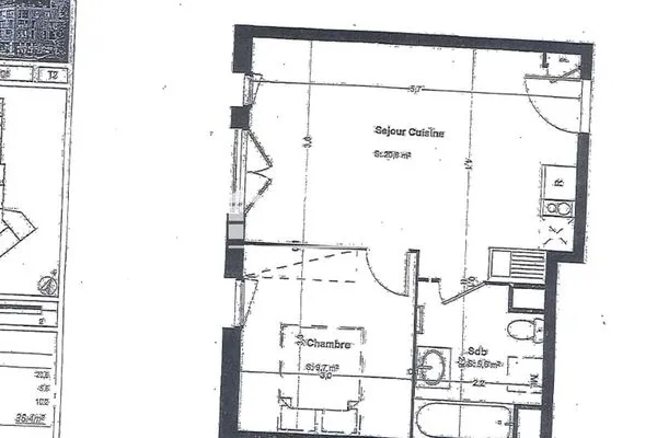 Appartement 2 pièces 36 m²