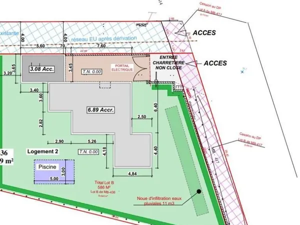 Terrain 586 m² Le Grau D Agde